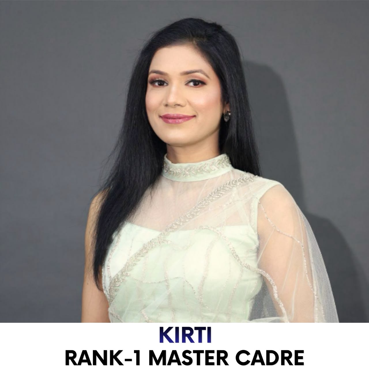 Kirti — Rank 1, Master Cadre English 2022