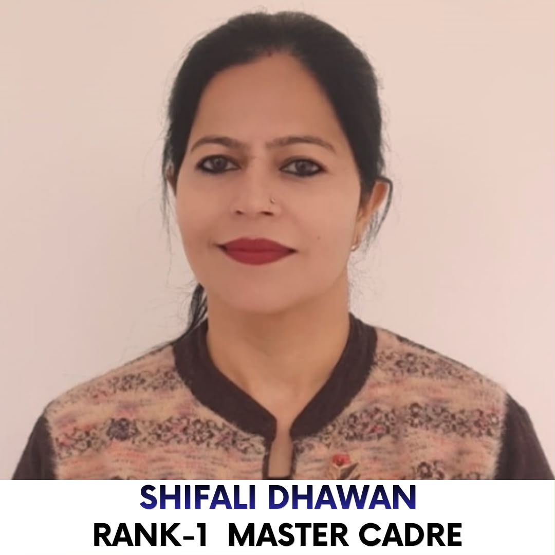 Shifali Dhawan — Rank 1, Master Cadre English 2021