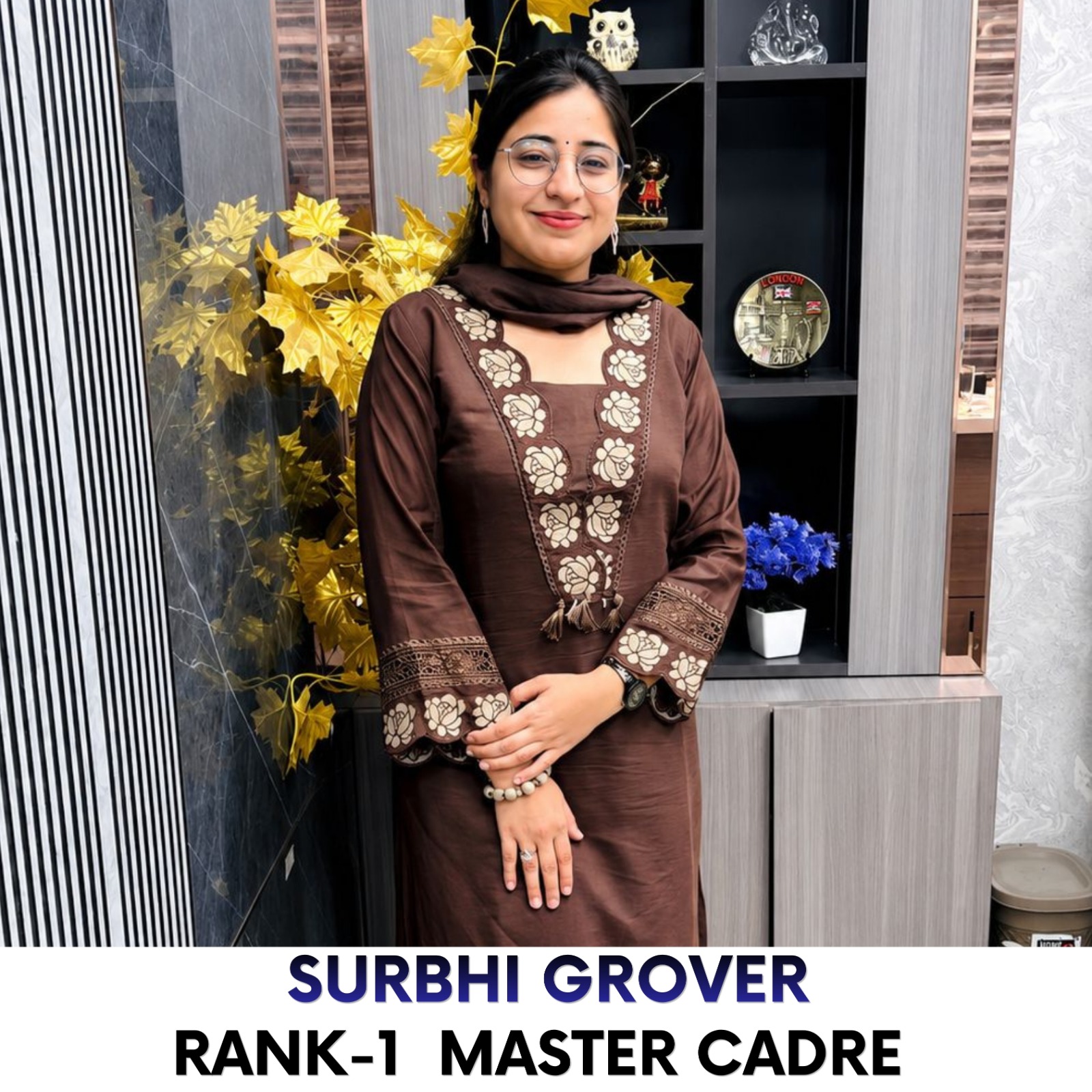 Surbhi Grover — Rank 1, Master Cadre English 2023